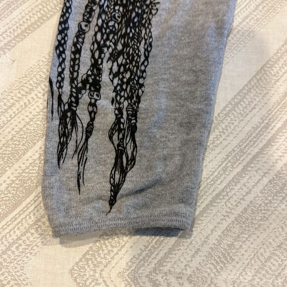 Lauren Moshi Girls Peace Love Harmony Grey Joggers - Picture 4 of 7